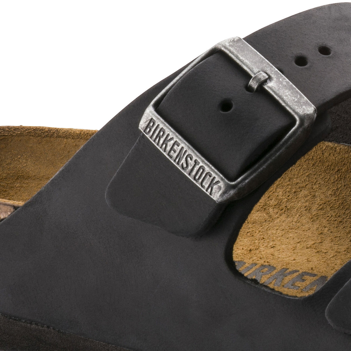 בירקנשטוק כפכפי גברים אריזונה עור שחור Birkenstock Arizona Oiled Leather Black (4520241266762)
