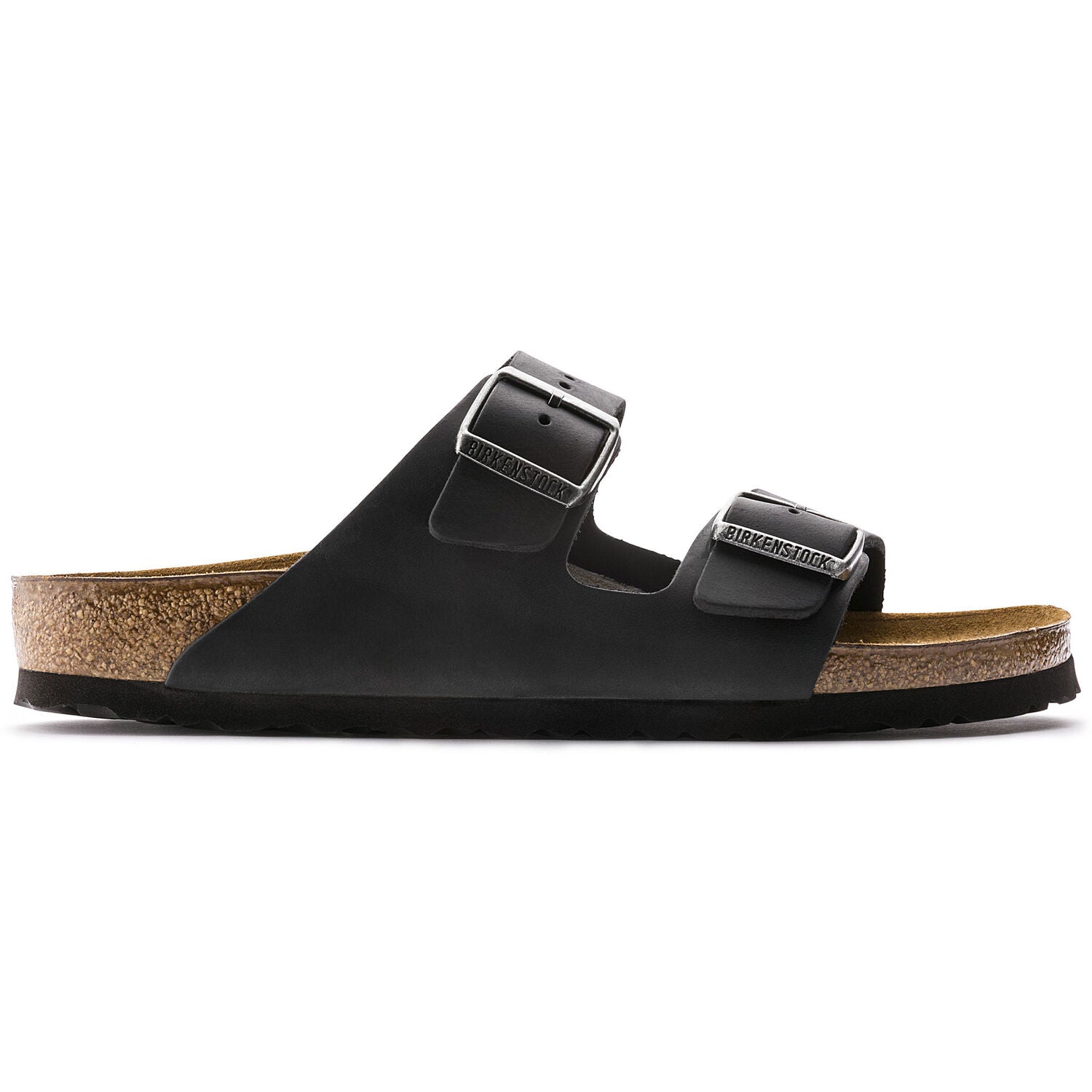 Birkenstock Arizona Oiled Leather Black בירקנשטוק כפכפי גברים אריזונה עור שחור