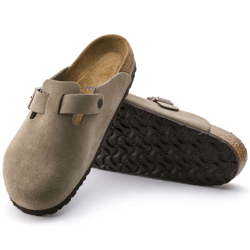 Birkenstock Boston SFB VL Taupe בירקנשטוק כפכפי יוניסקס בוסטון טיופ