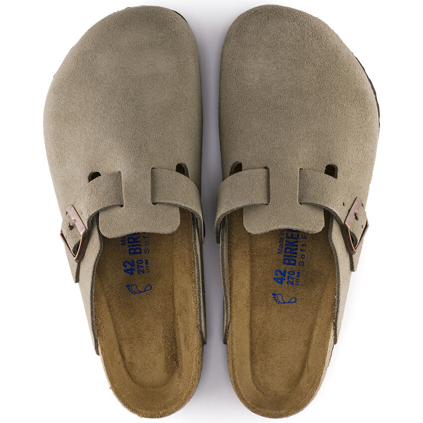 Birkenstock Boston SFB VL Taupe בירקנשטוק כפכפי יוניסקס בוסטון טיופ