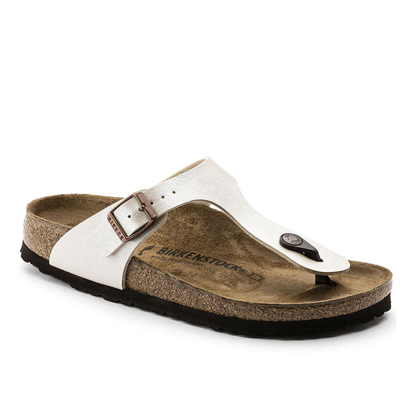 בירקנשטוק כפכפי נשים גיזה לבן פנינה Birkenstock Gizeh Pearl White