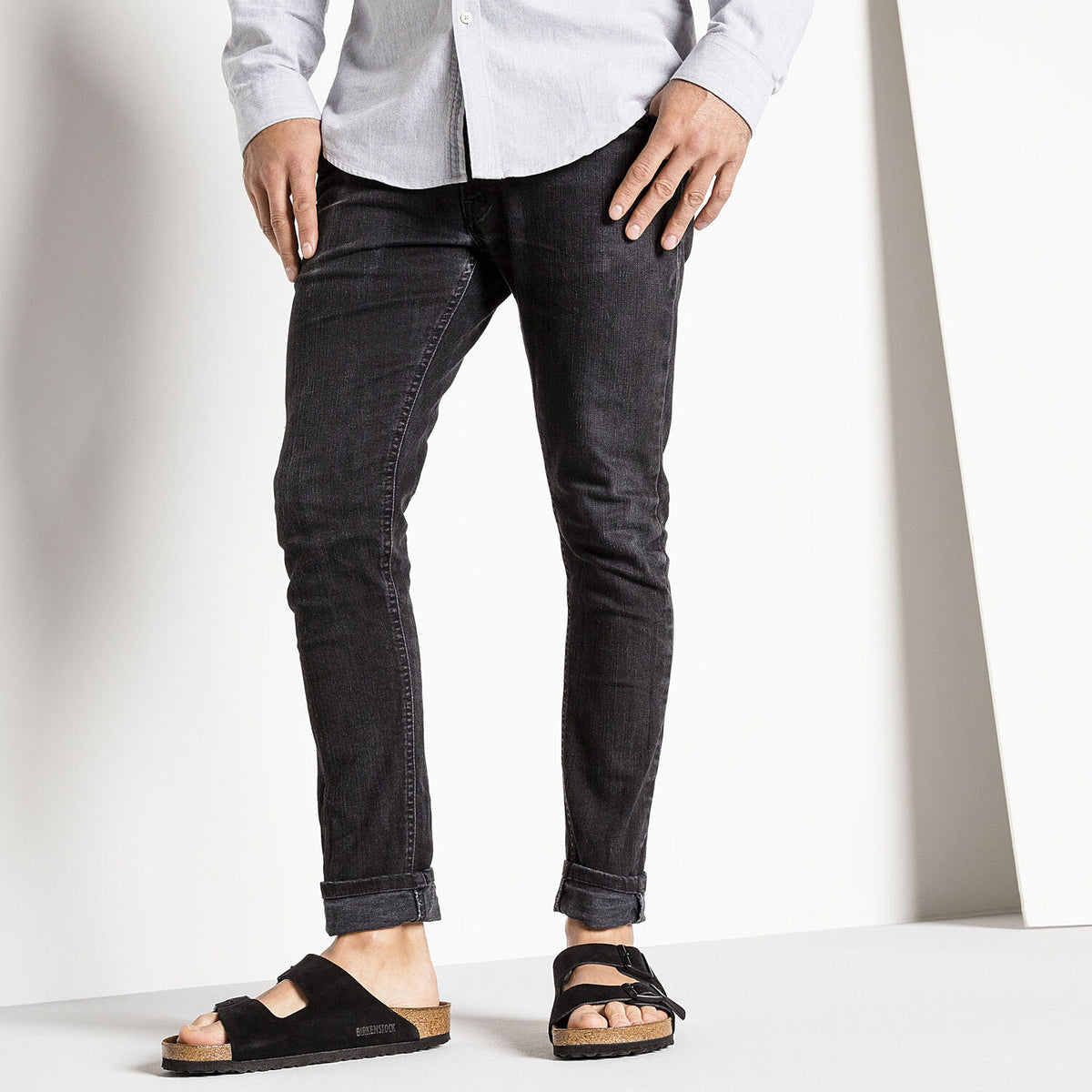 Birkenstock Arizona BS Black בירקנשטוק כפכפי גברים