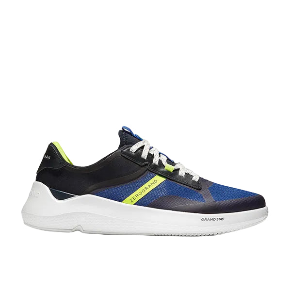 Cole Haan Zerogrand Winner Tennis Sneaker Navy Yellow White  נעלי גברים קול האן