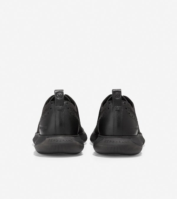 Cole Haan 4.Zerogrand Stitchlite Oxford Black Knit Black קול האן נעלי גברים