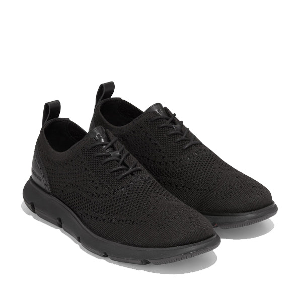Cole Haan 4.Zerogrand Stitchlite Oxford Black Knit Black קול האן נעלי גברים