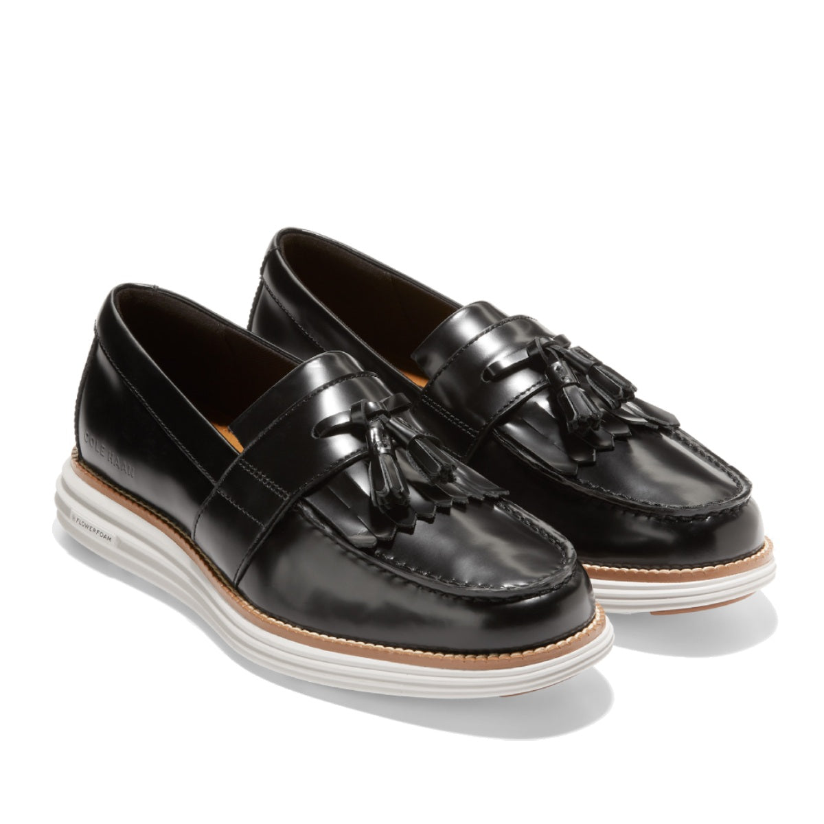 Cole Haan Originalgrand Kiltie Loafer Black White נעלי גברים קול האן