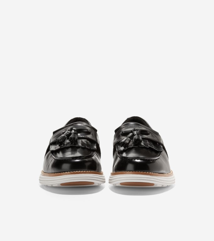 Cole Haan Originalgrand Kiltie Loafer Black White נעלי גברים קול האן