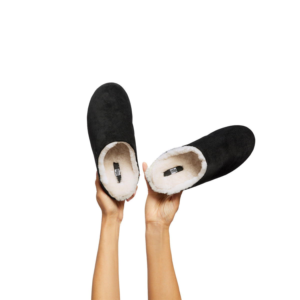 Fit-Flop Chrissie Shearling Black כריסי שרלינג שחור פיט פלופ נעלי נשים