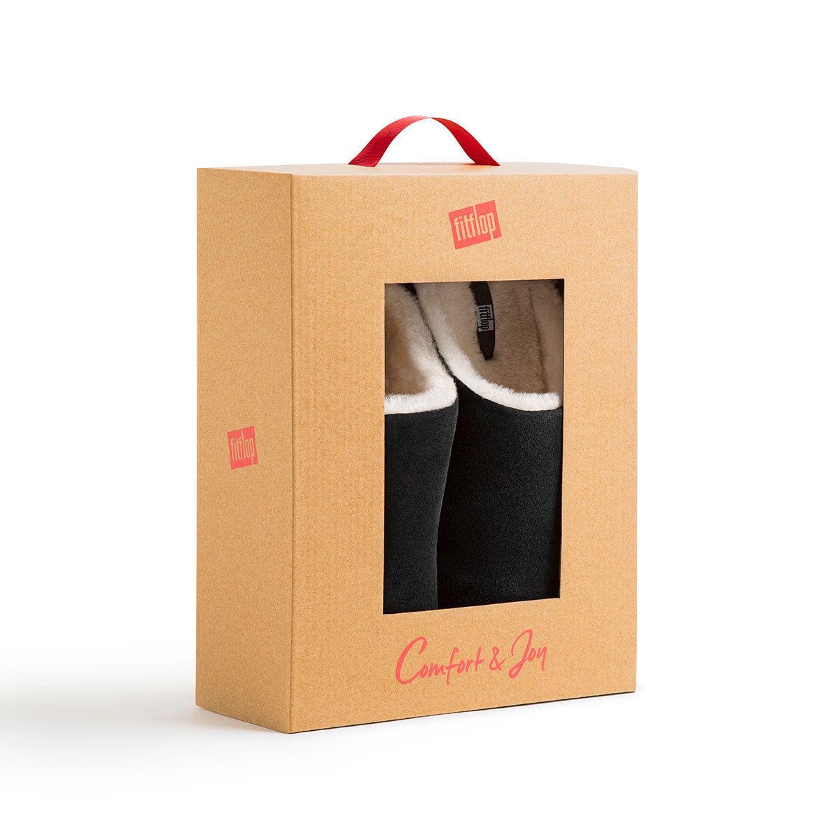 Fit-Flop Chrissie Shearling Black כריסי שרלינג שחור פיט פלופ נעלי נשים