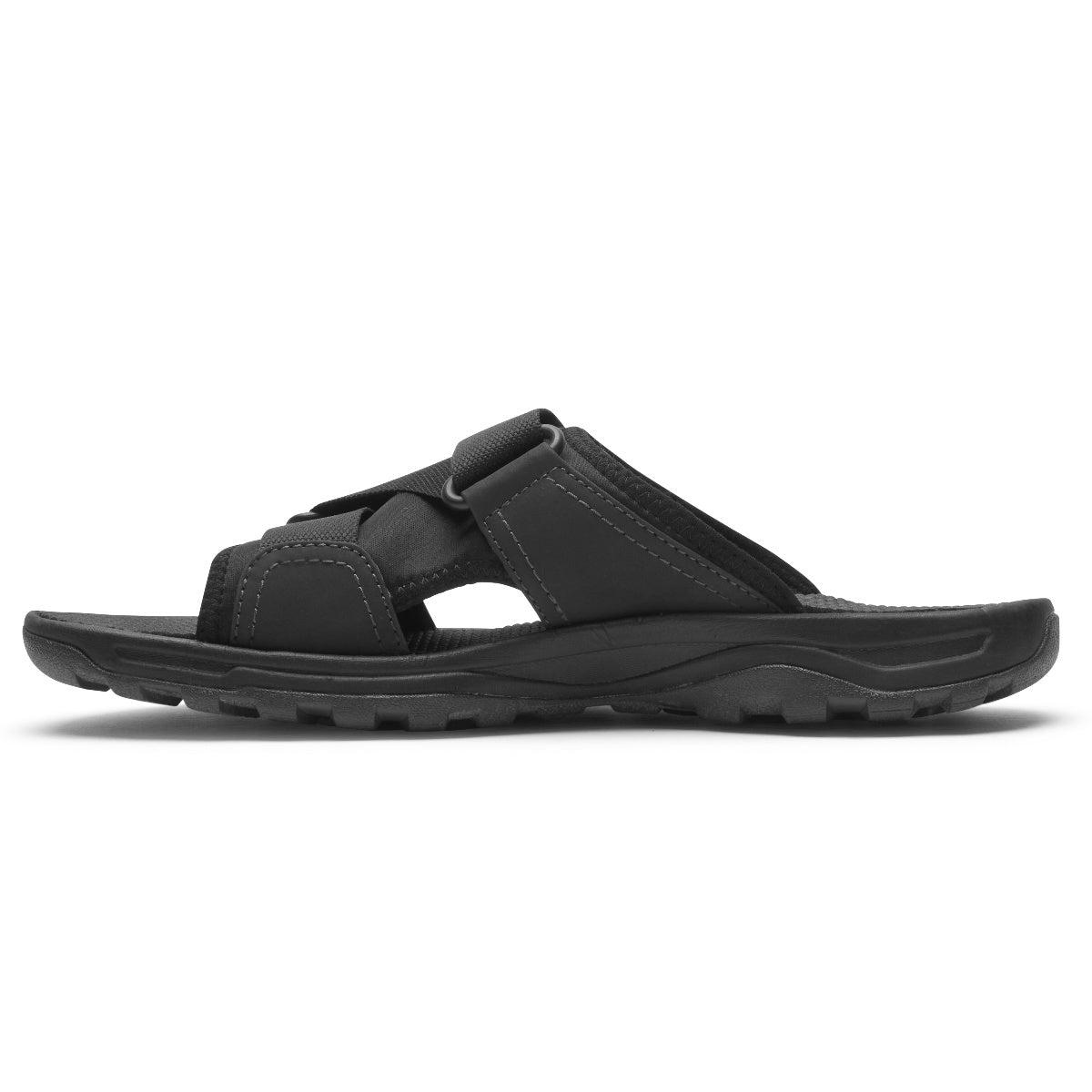 Rockport Velcro Slide Black כפכפי גברים שחורים רוקפורט