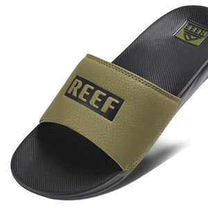 Reef One Slide Olive Reef כפכפי גברים ריף