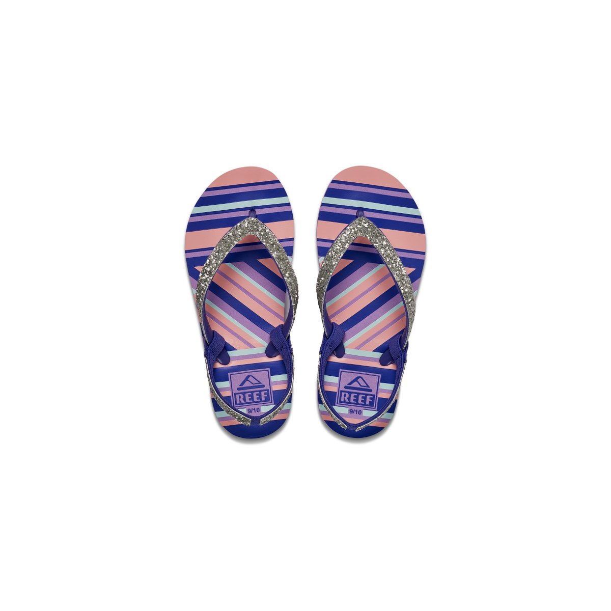 Reef Little Stargazer Prints Stripes On Stripes כפכפי תינוקות ריף