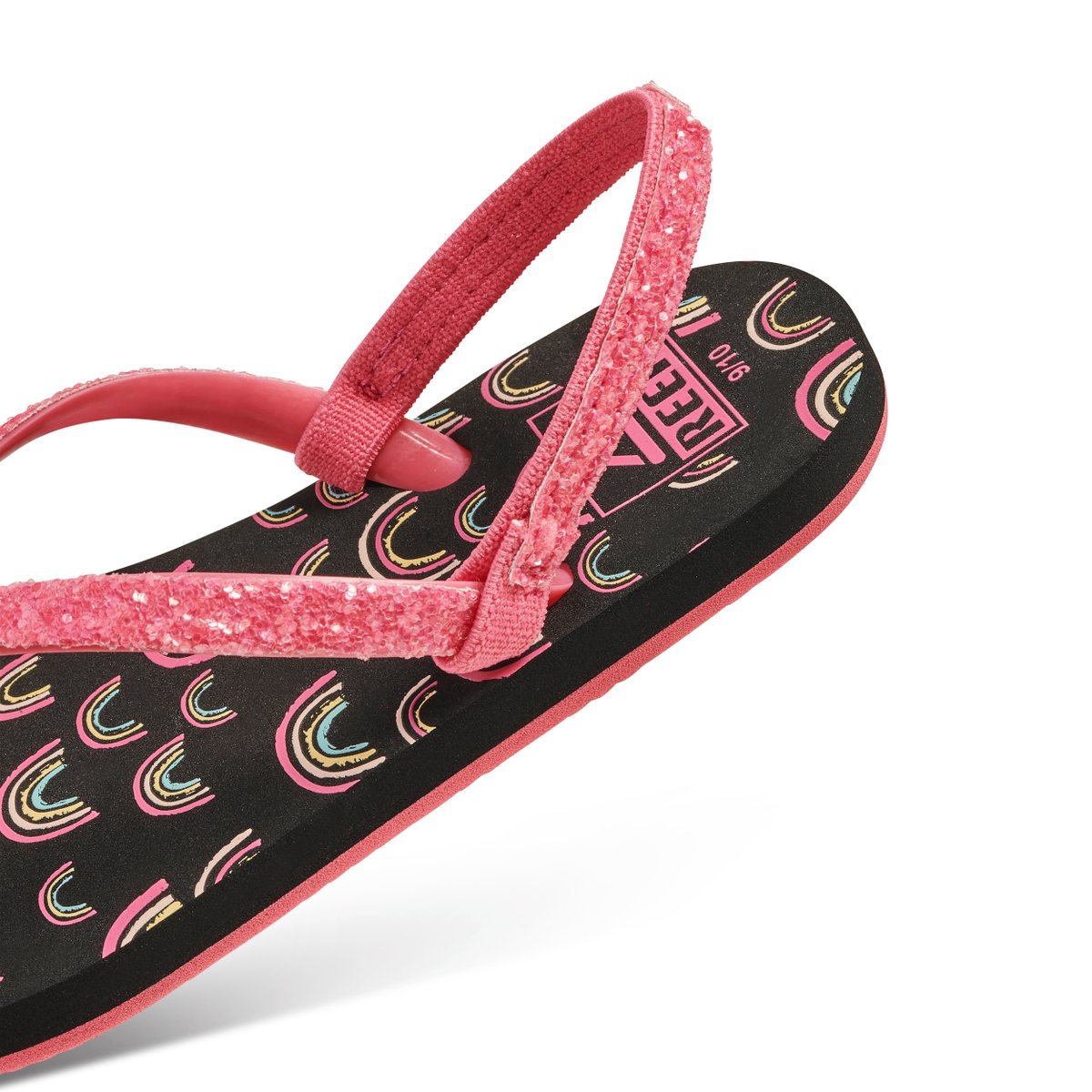 Reef Little Stargazer Prints Pink Rainbows ריף כפכפי תינוקות