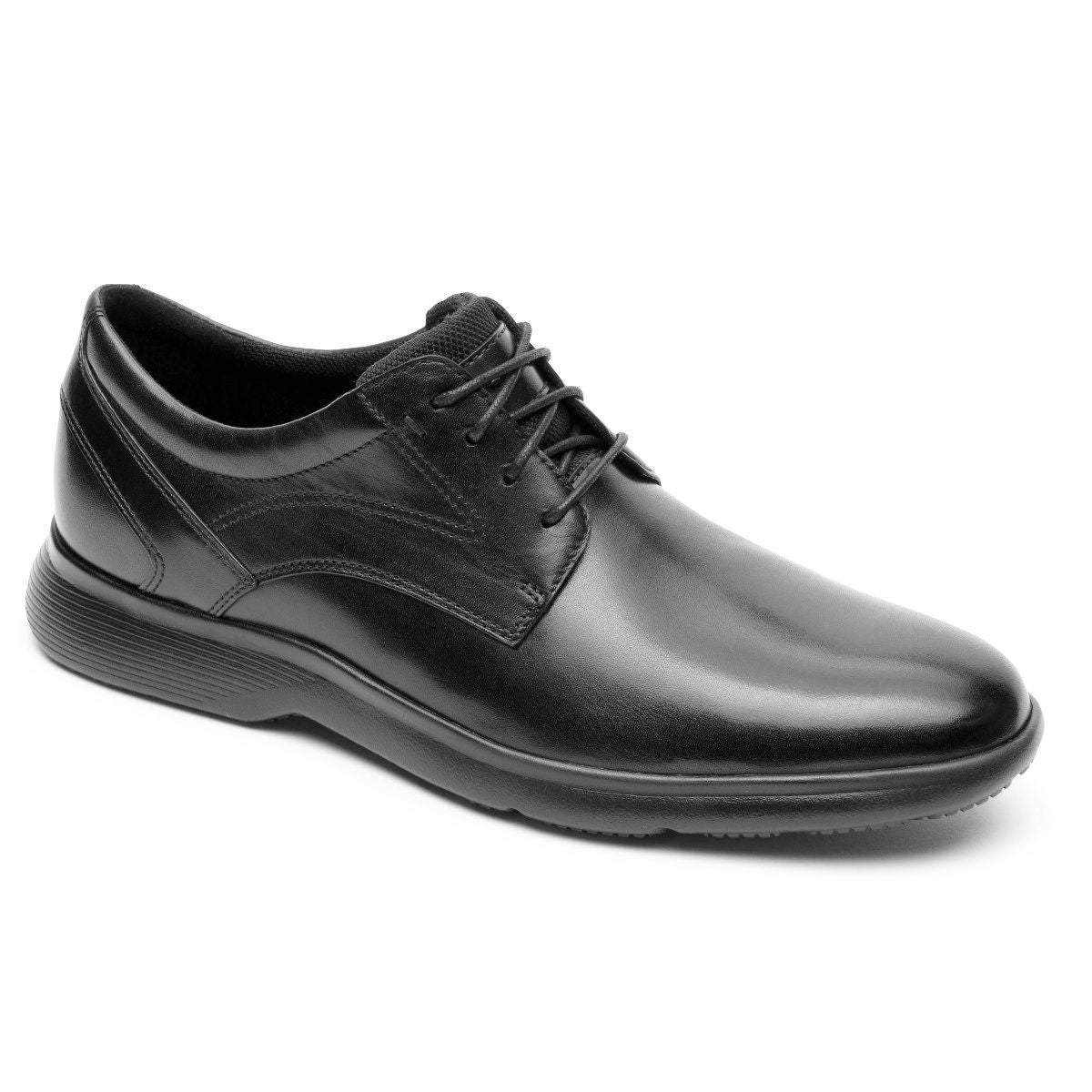 Rockport TFDS Plain Toe Black נעלי גברים רוקפורט