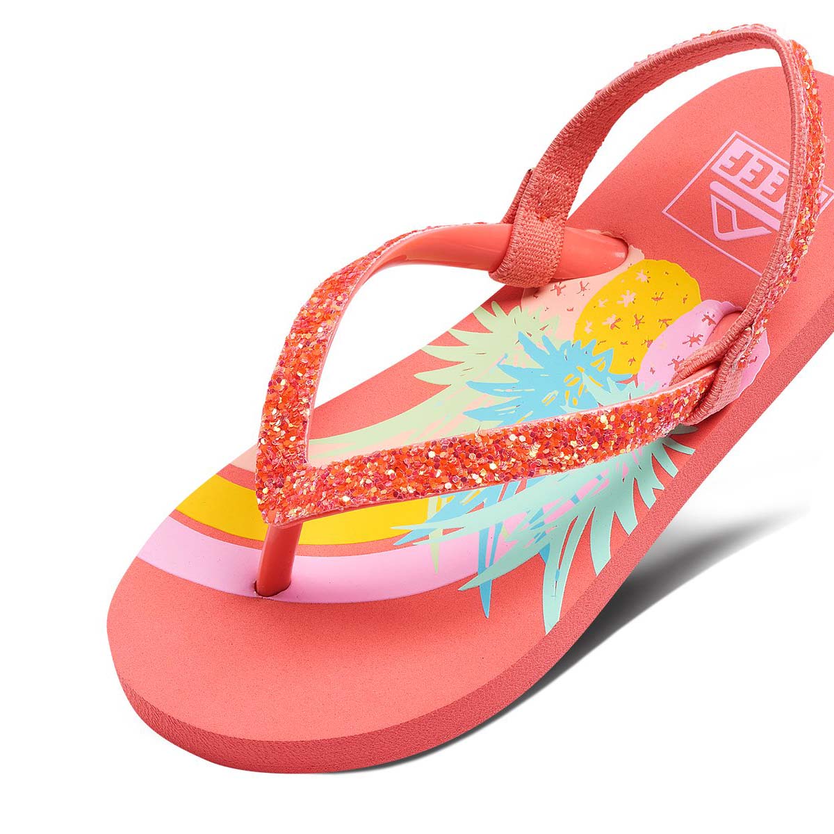 Reef Little Stargazer Prints Pineapple Rainbows כפכפי תינוקות ריף