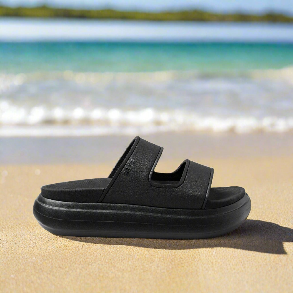 Reef Cushion Bondi 2 Bar Black כפכפי ריף לנשים