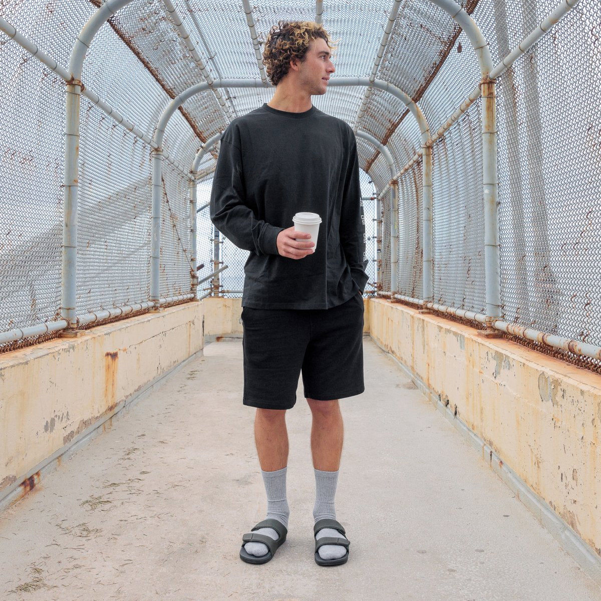 Reef Cushion Tradewind Grey Olive כפכפי גברים ריף