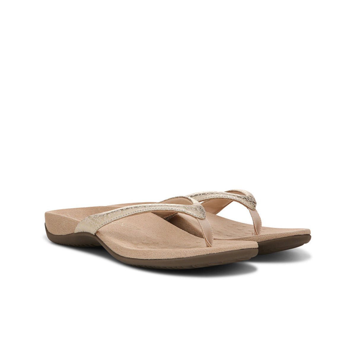 Vionic Dillon Gold Wide כפכפי ויוניק לנשים זהב