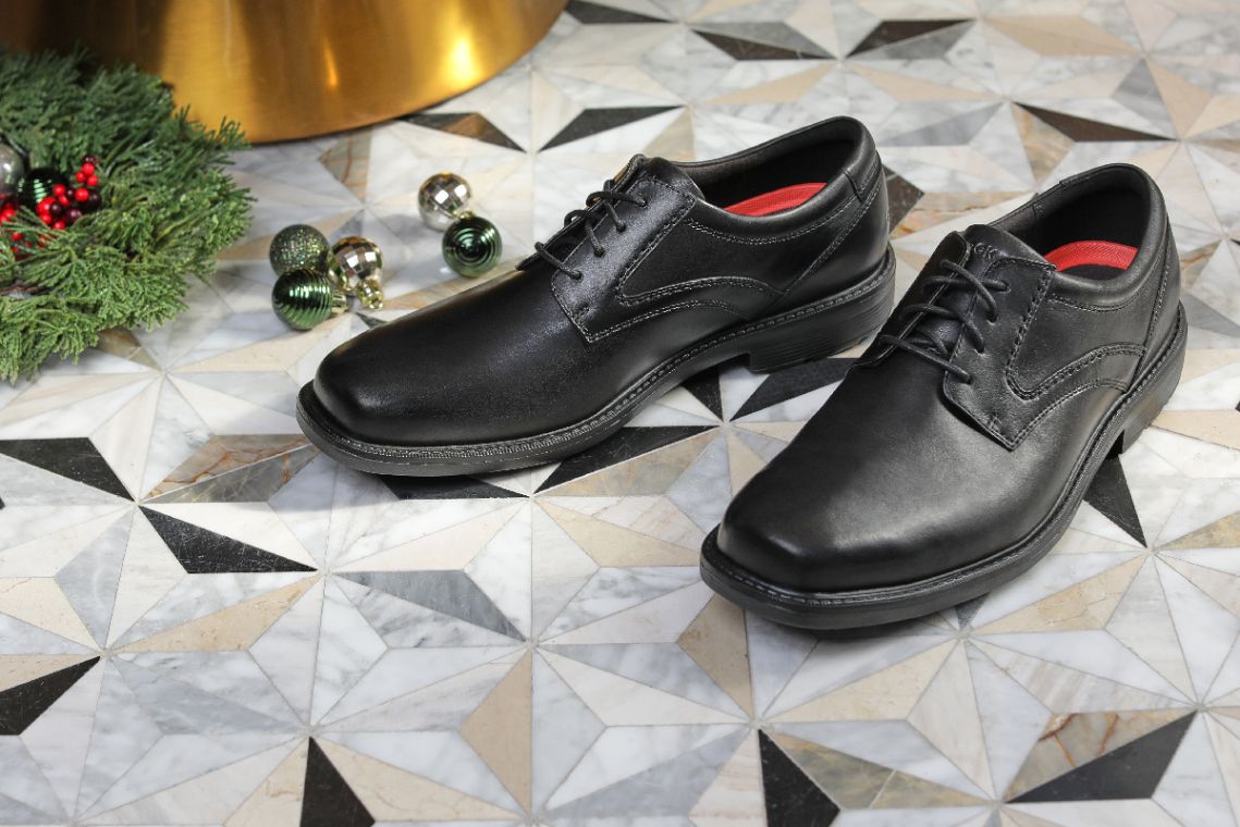 Rockport  SL2 Plain Toe Black נעלי גברים רוקפורט