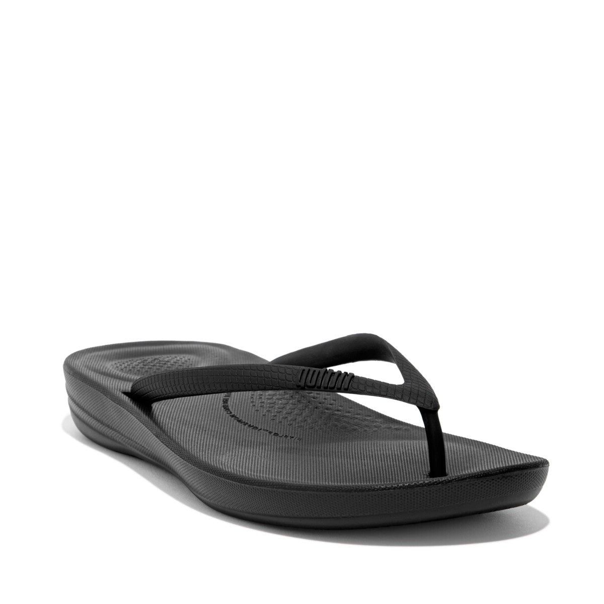 Fit Flop Iqushion Ergonomic Flip Flops Black פיט פלופ כפכפי נשים
