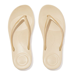 Fit Flop Iqushion Ergonomic Flip Flops Gold פיט פלופ כפכפי נשים