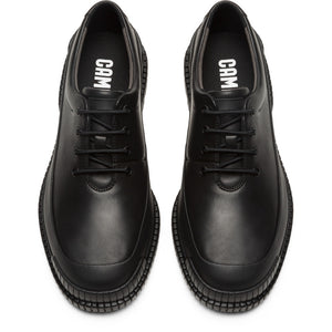 נעלי גברים קמפר Camper Pix Black leather lace-up shoes