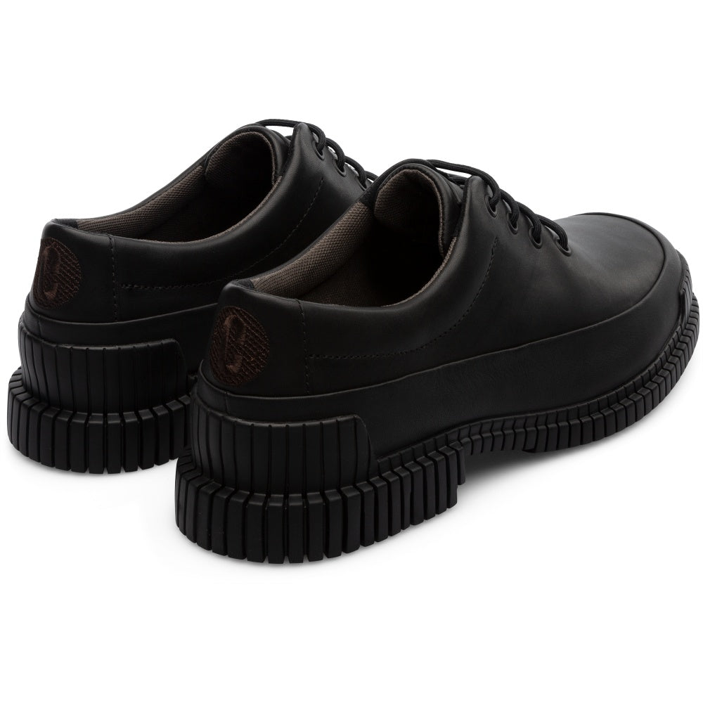 נעלי גברים קמפר Camper Pix Black leather lace-up shoes - Original's