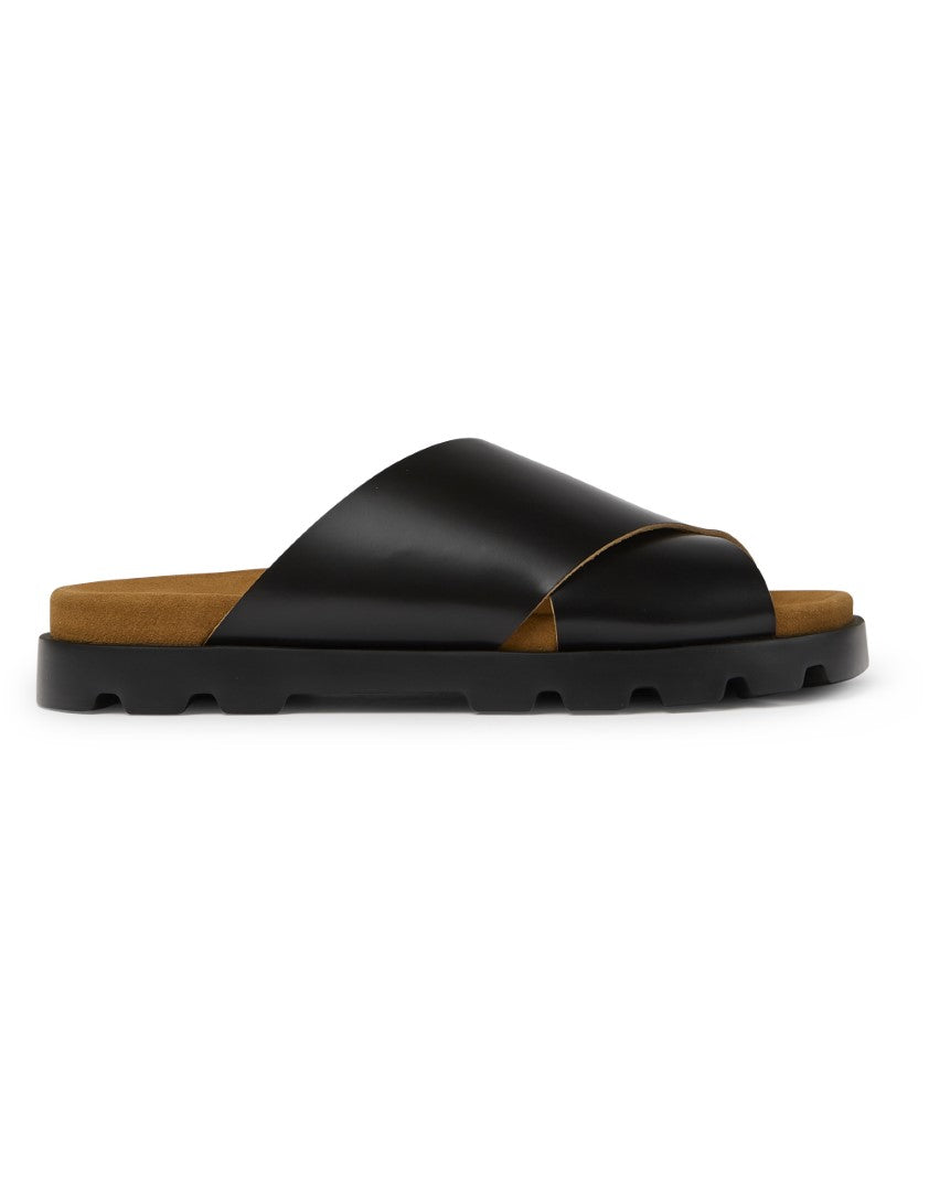 Camper Brutus Sandal Black leather sandals for men קמפר כפכפי