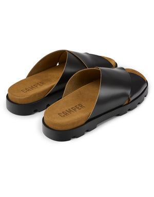 Camper Brutus Sandal Black leather sandals for men קמפר כפכפי גברים