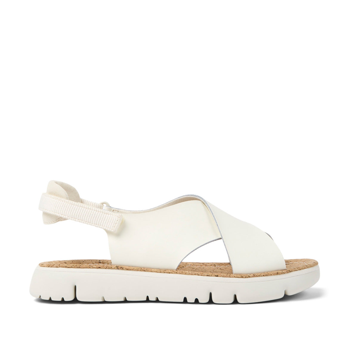 Camper Oruga White leather and textile sandals for women סנדלי קמפר לנשים