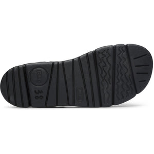 סנדלי נשים קמפר Oruga Up Black recycled PET sandals for women