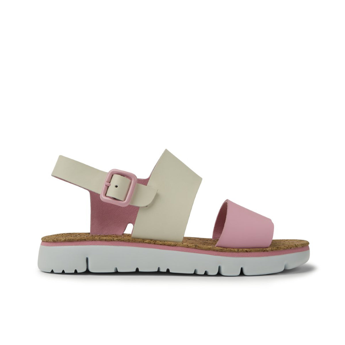 Camper Oruga White and pink leather sandals for women קמפר סנדלי נשים