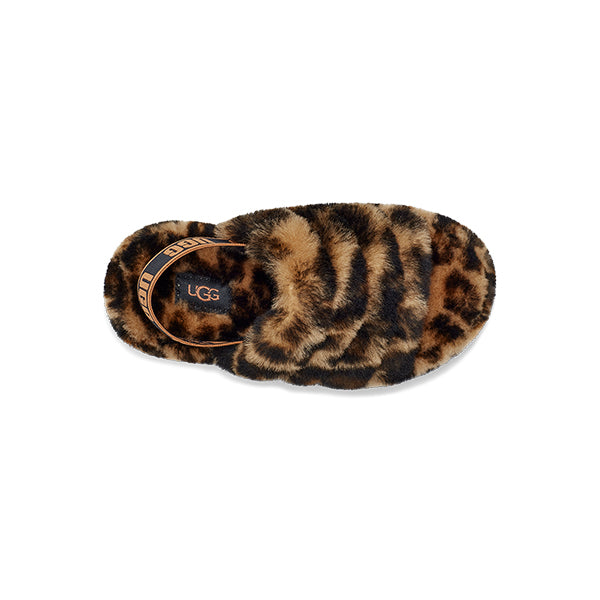 UGG Fluff Yeah Panther Print Butterscotch פלאף סלייד מנומר ילדים