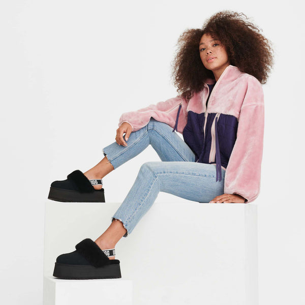 UGG Funkette Black סנדלי פלטפורמה פאנקט שחור - Original's