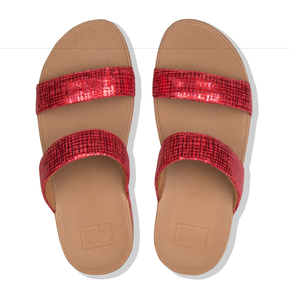 פיט פלופ לוטי אדום Fit-Flop Lottie Chain Print Adrenaline Red