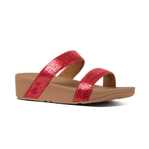 פיט פלופ לוטי אדום Fit-Flop Lottie Chain Print Adrenaline Red (4538703478858)