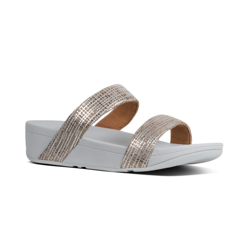 פיט פלופ לוטי סילבר Fit-Flop Lottie Chain Print Silver (4538704429130)