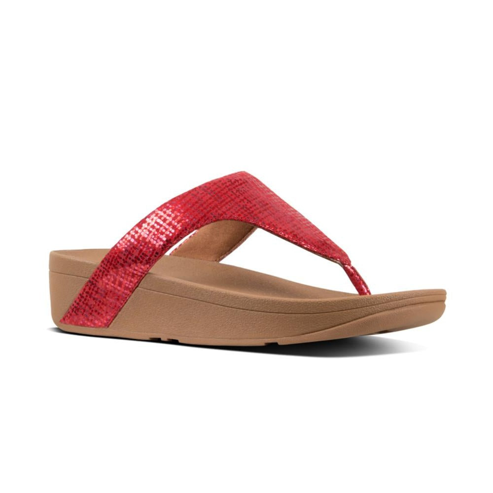 פיט פלופ לוטי אצבע אדום Fit-Flop Lottie Chain Print Adrenaline Red (4538697875530)