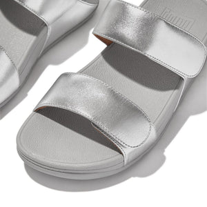 Fit Flop Lulu Adjustable Slides Silver כפכפי פיט פלופ לנשים כסף