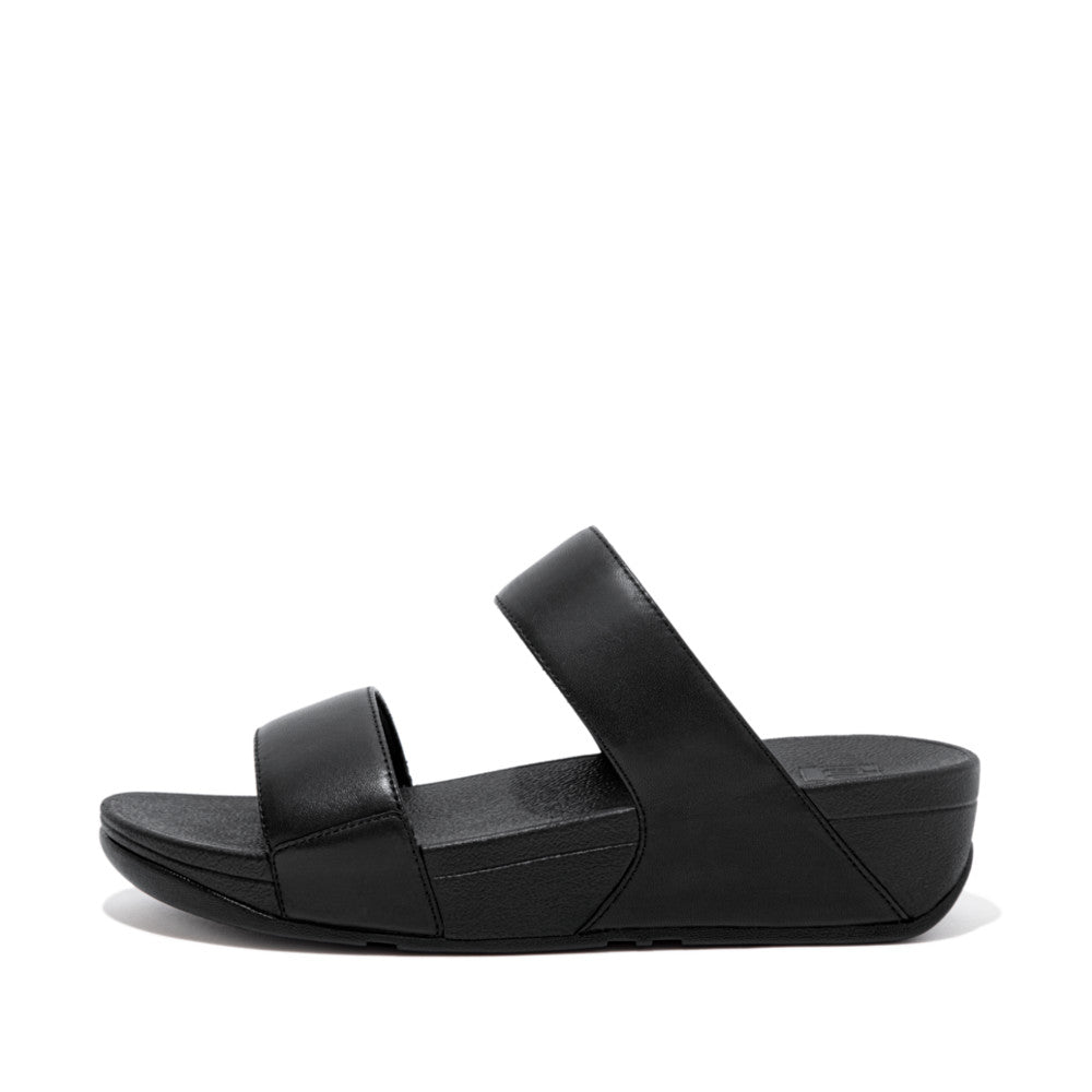 Fit-Flop Lulu Leather Slides Black פיט פלופ כפכפי נשים