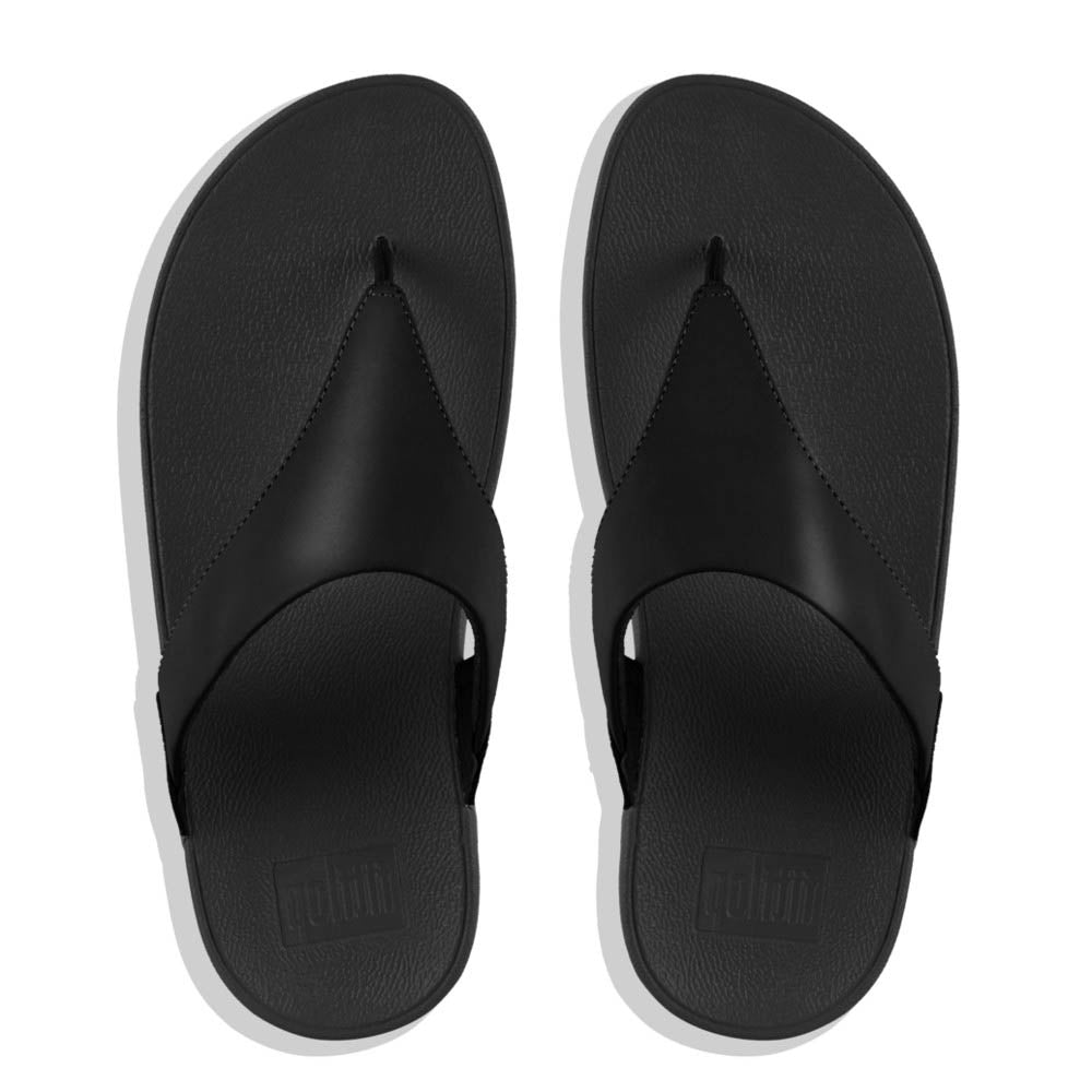 פיט פלוט לולו טופוסט שחור Fit-Flop Lulu Leather Toepost Black (4527253487690)