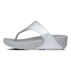 Fit Flop Lulu Leather Toepost Silver כפכפי פיט פלופ לנשים אפור