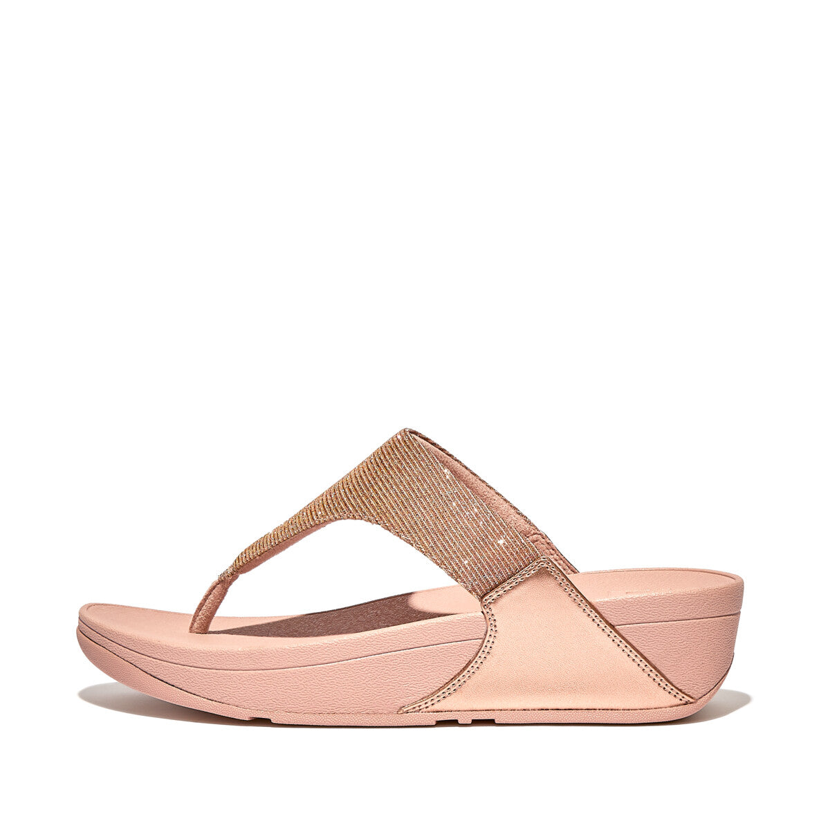 Fit Flop Lulu Shimmerlux Toe-Post Rose Gold כפכפי פיט פלופ לנשים