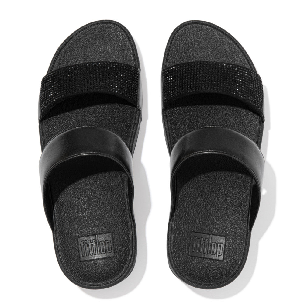 Fit-Flop Lulu Slide Hotfix Black פיט פלופ כפכפי נשים