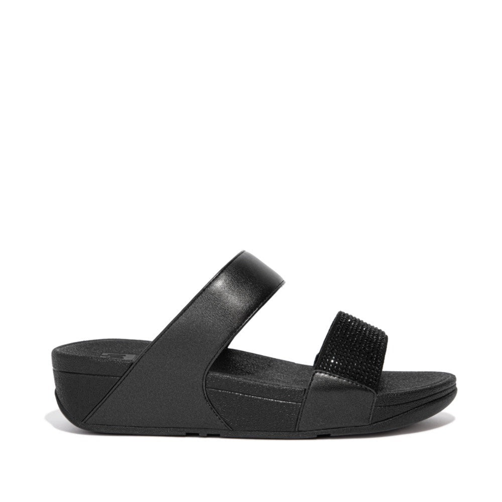 Fit-Flop Lulu Slide Hotfix Black פיט פלופ כפכפי נשים