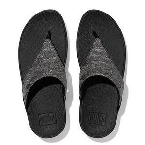 Fit-Flop Lulu Glitz Toe-Post Sandals Black פיט פלופ כפכפי נשים