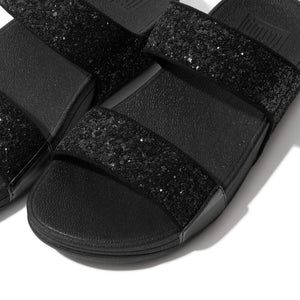Fit Flop Lulu Glitter Slides Black כפכפי פיט פלופ לנשים שחור