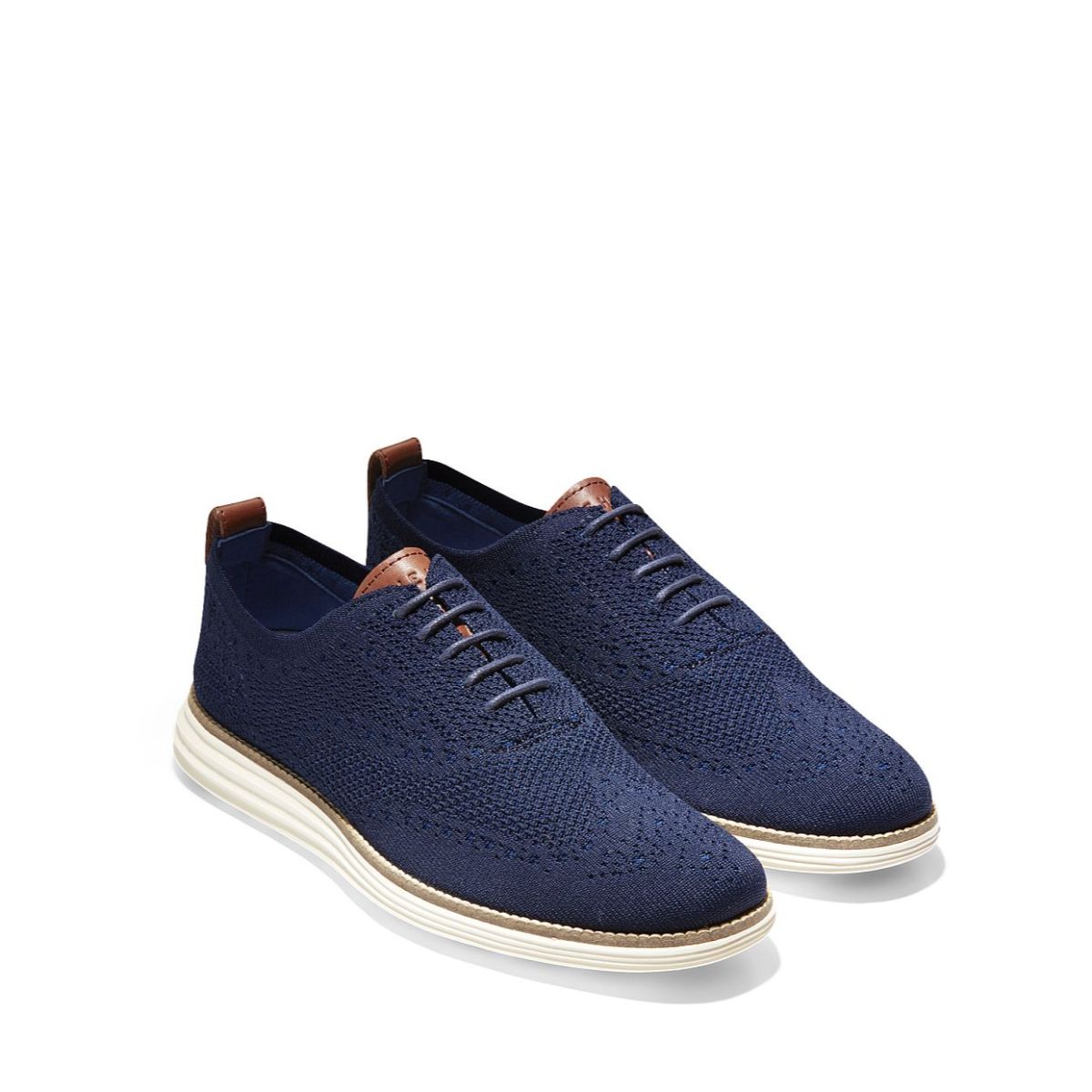 Cole Haan Original Grand Stitchlite Wing Ox Navy Ivory קול האן נעלי גברים