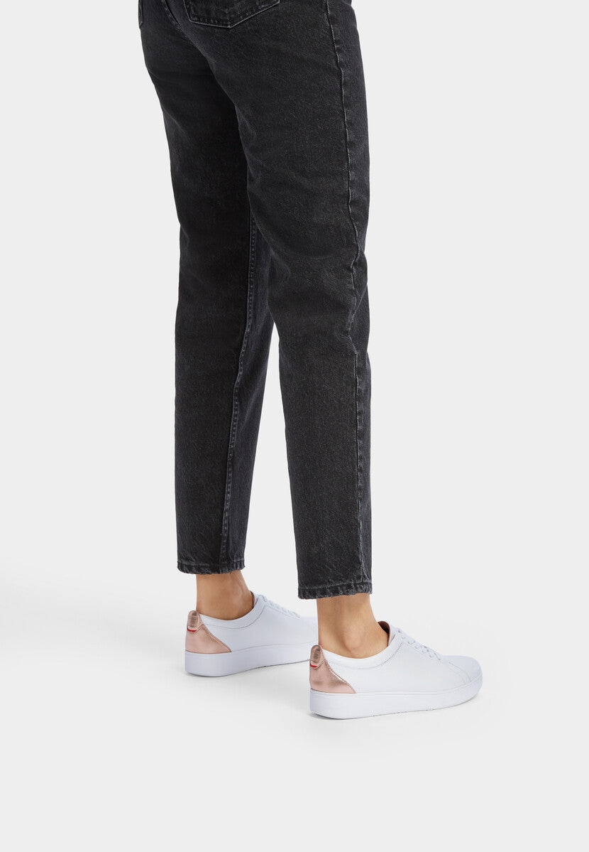 Fit-Flop Rally Metallic Backtab Urban White Rose Goldy  ראלי מטאלי לבן רוז גולד פיט פלופ נעלי נשים