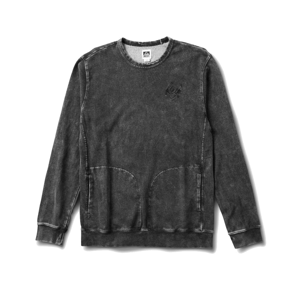חולצת גברים ארוכה שחורה ריף Reef CROSSING CREW